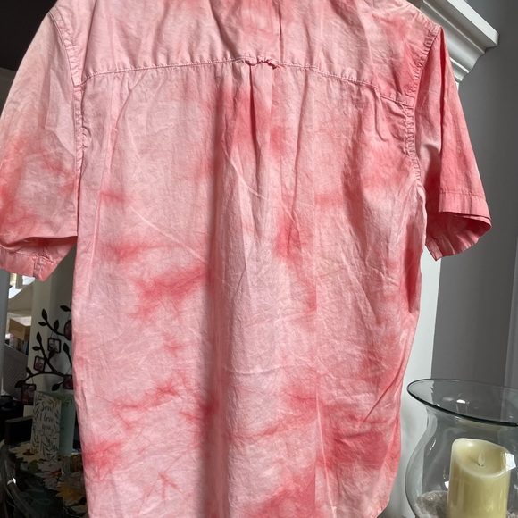 EUC American Eagle outfitters short sleeve button up T-shirt men’s size large - Picture 3 of 4